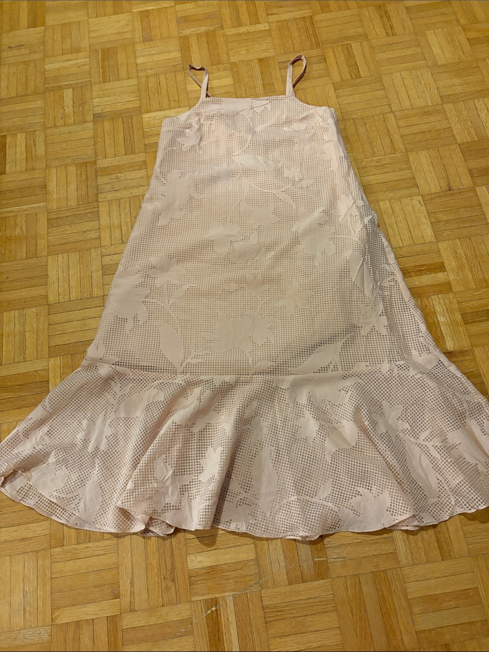 Hatch Light Pink Floral Lace dress NWOT